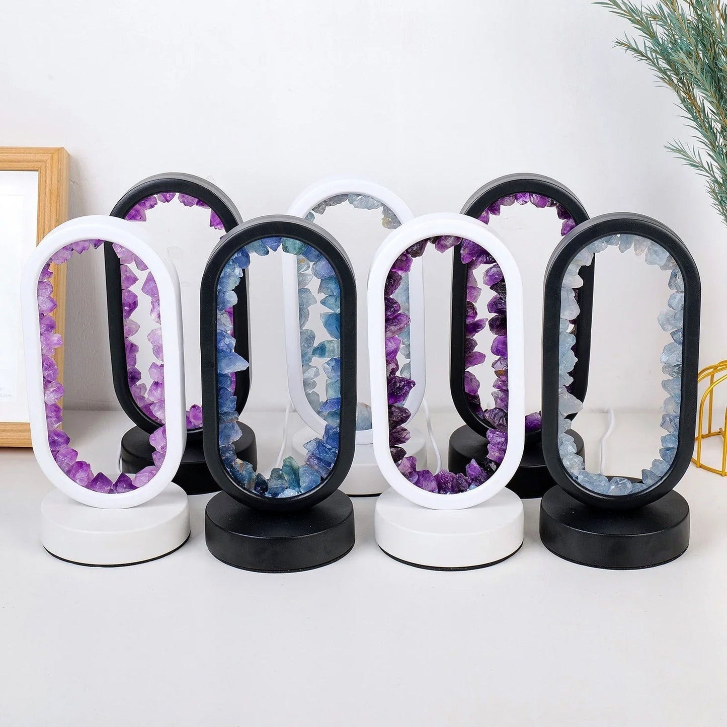 Skanto | CrystalGlow – Handmade Amethyst Atmosphere Lamp for Relaxation and Peace