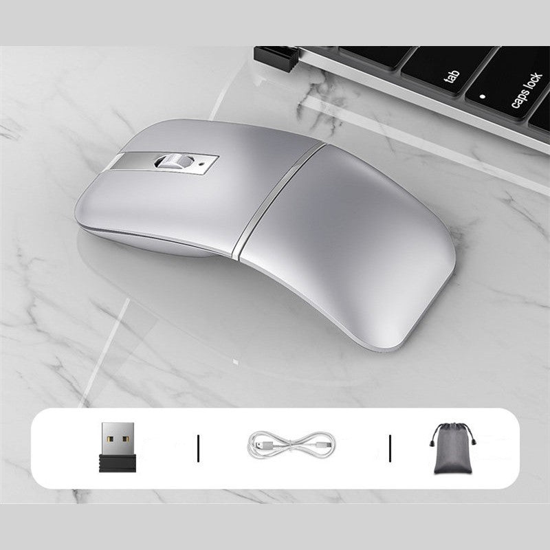 BowLift | Portable Ergonomic Wireless Mouse with 2 Connection Modes, 3 DPI & Silent Click, for Home & Office