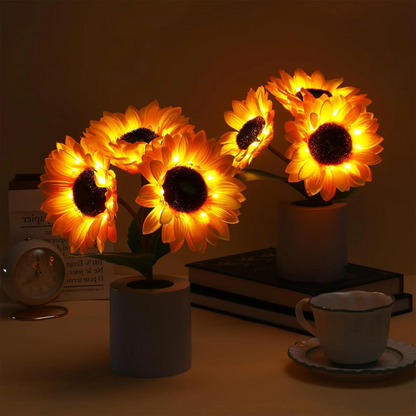 BowLift | Sunflower Lamp Artificial Sunflower in Pot with LED Lights for Valentine's Day, Mother's Day and Birthday Gifts
