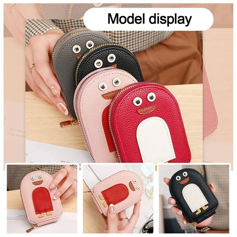 BowLift | Cute Penguins PU Credit Card Coin Wallet