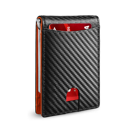 BowLift | Men’s Slim RFID Wallet | Leather Card Holder | Black