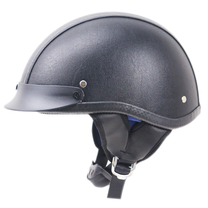 Classic Open-Face Motorcycle Helmet Bowlift