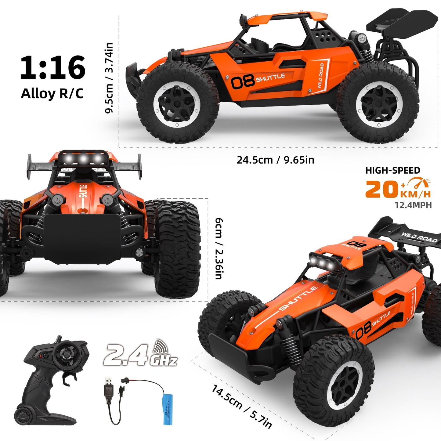 Skanto | Remote Control Off-Road Alloy Racing Car