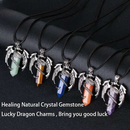 Brehn | Bohemian Style Natural Mystical Gemstone Dragon Pendant