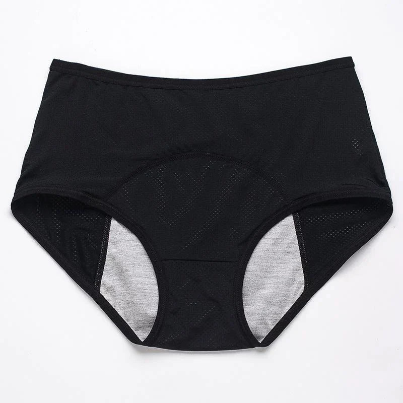 Leak-proof protective pants with a high waist