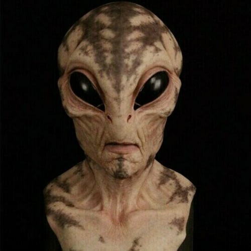 Realistic Alien Mask – Latex and Silicone Halloween Mask for Cosplay and and Parties | Karnz