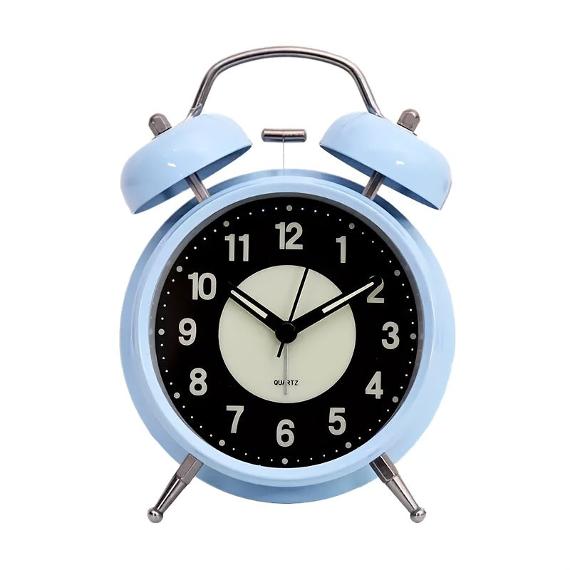 Skanto | LuminousTime - Elegant Metal Alarm Clock with Gentle Lighting for Peaceful Mornings and Evenings