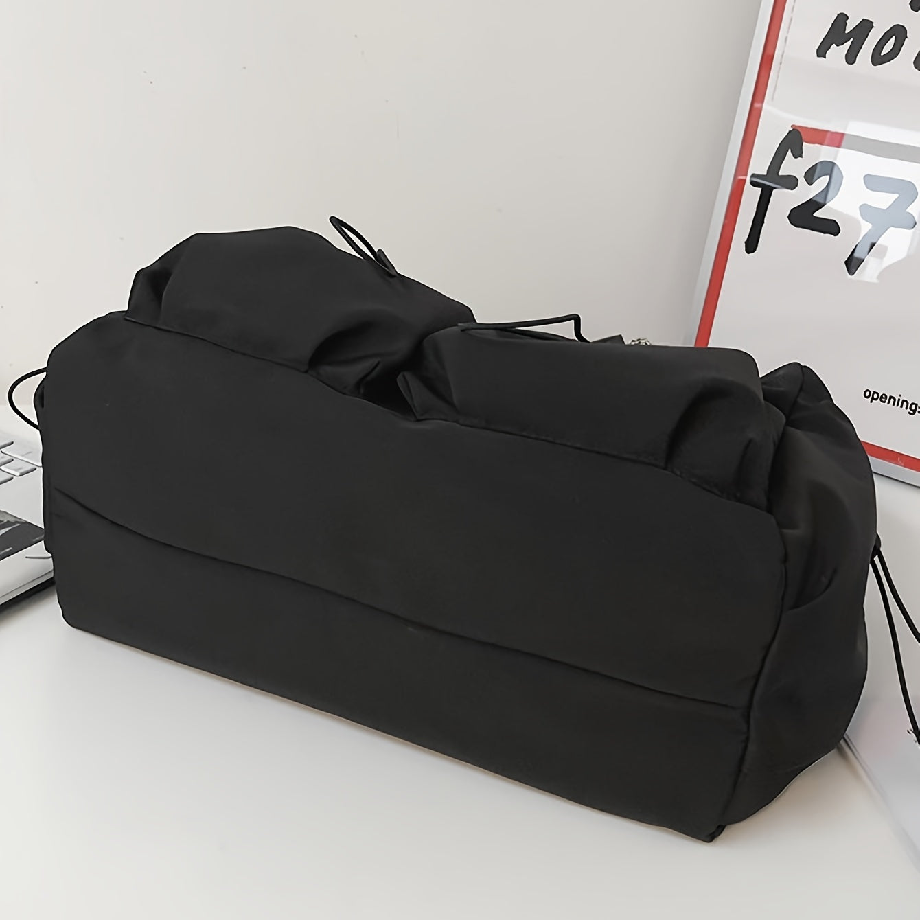 UrbanLiner Nylon Messenger Bag – Black Shoulder Bag with Zipper for Daily Use | Karnz