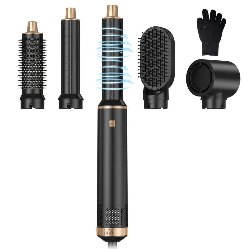 BowLift | ProStyler 5-in-1 Hair Styling Set - Hair Dryer, Curling Iron and Straightening Brush