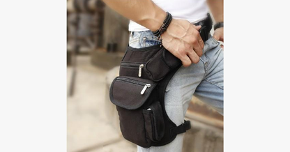 BowLift | Outdoor Sports Leg Bag - Made from 600D polyester fabrics - PU waterproof - Adjustable & removable leg straps - Two side zip pockets - Multifunctional bag