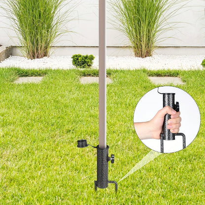 BowLift | Adjustable Umbrella Stand Stabello | For Ø 2.8–3.2 cm Umbrella Poles | Anti-Slip & Portable | Sturdy Steel Construction