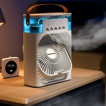 Skanto | 3-in-1 Air Cooler, Dehumidifier & Fan with LED Light – Portable USB Air Conditioner for Home & Office