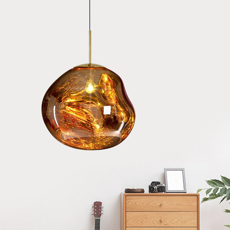 Modern Glass Ceiling Lamp - LunaLux | Skanto