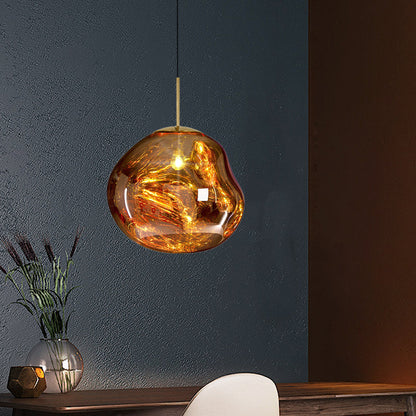 Modern Glass Ceiling Lamp - LunaLux | Skanto