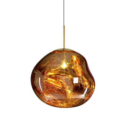 Modern Glass Ceiling Lamp - LunaLux | Skanto
