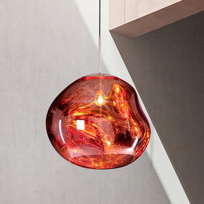 Modern Glass Ceiling Lamp - LunaLux | Skanto