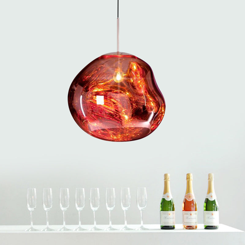 Modern Glass Ceiling Lamp - LunaLux | Skanto