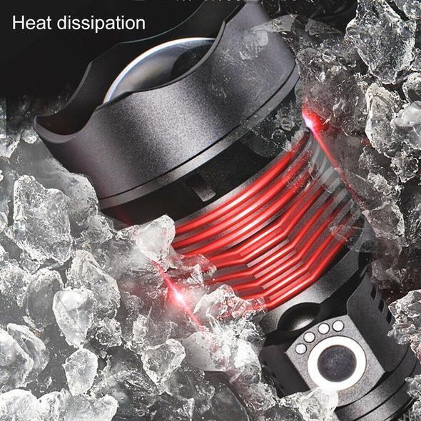 30000-5000 Lumen High-performance LED flashlight, waterproof