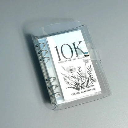 12-month envelope money-saving challenge folder