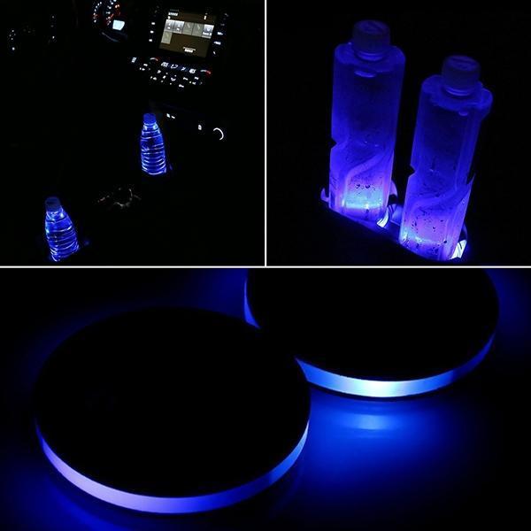 BowLift | Solar Powered LED Car Cup Holder Lights (2-Pack)