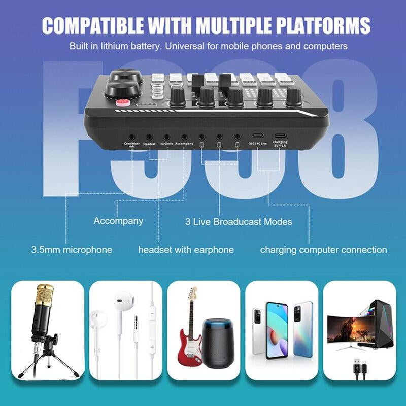Live sound card with DJ mixer effects & voice changer | Bowlift