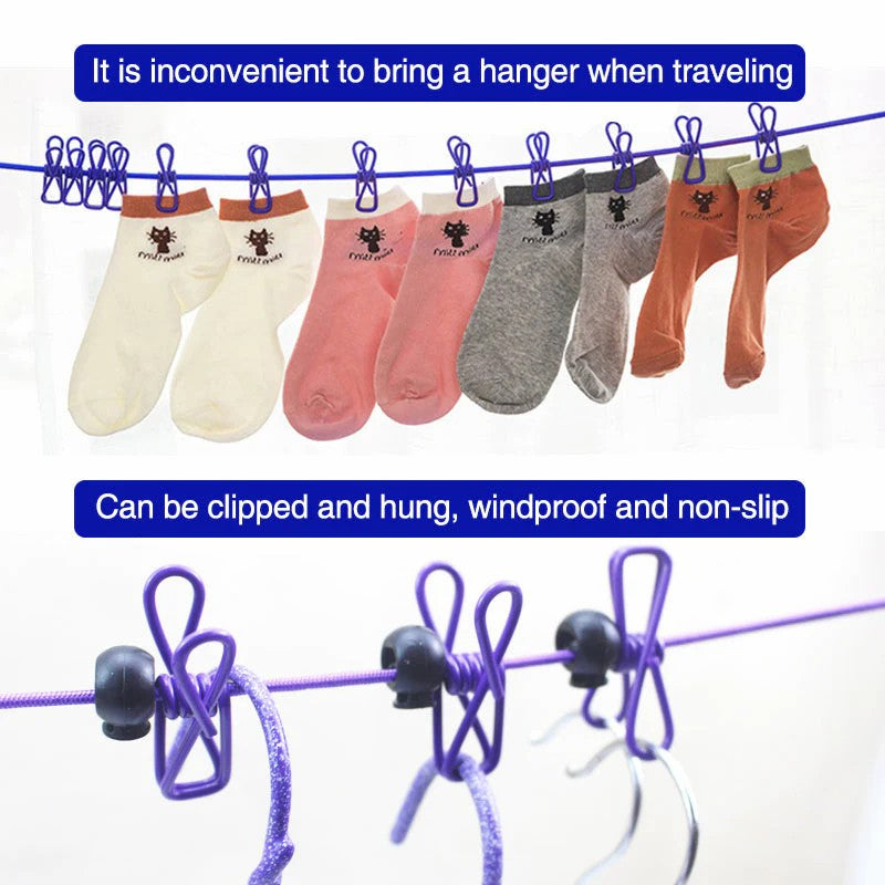 BowLift | Portable Elastic Travel Clothes Rack