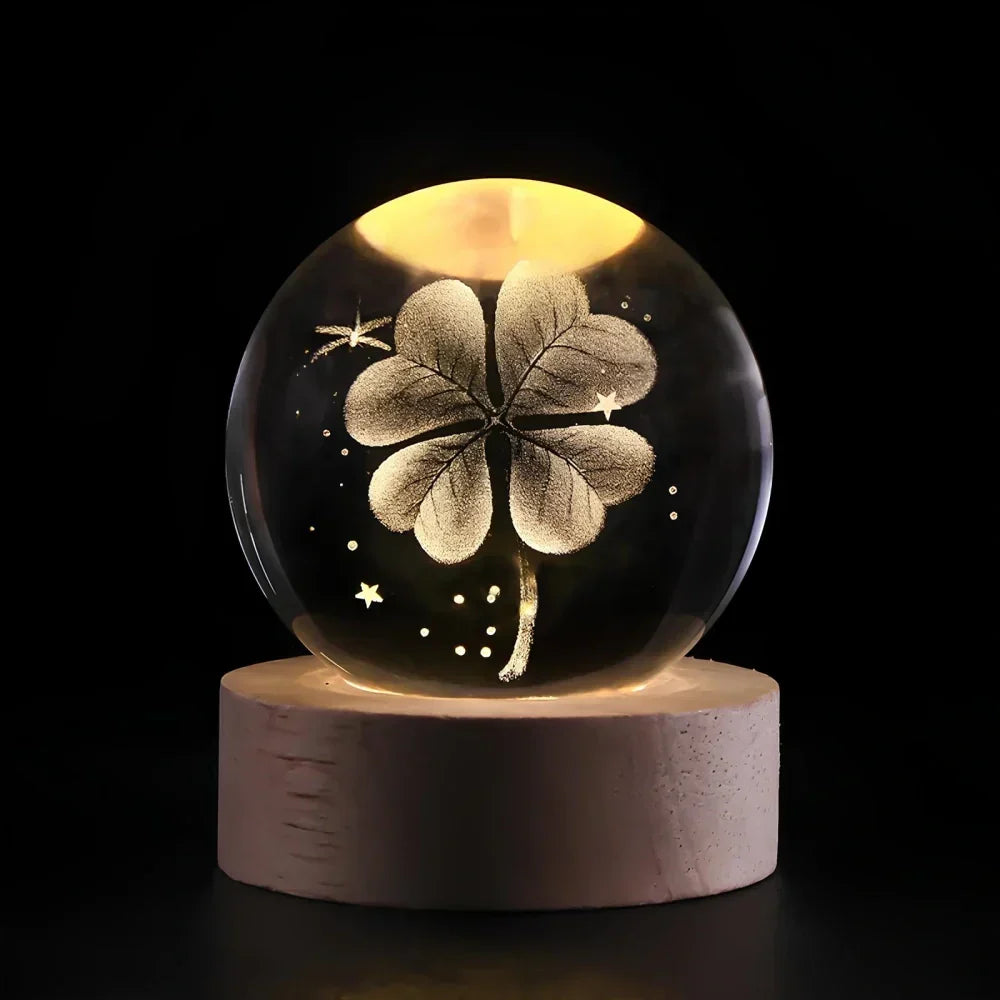 Skanto | LED Night Light with 3D Crystal Ball