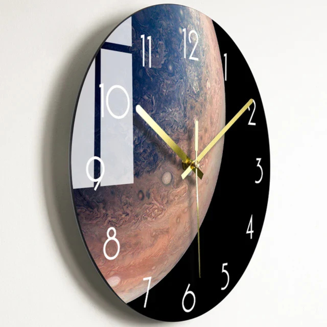 Skanto | Large Glass Wall Clock with Elegant Design Luxorix