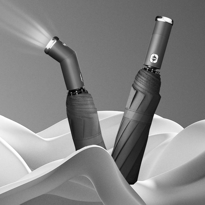 Windproof sun umbrella and rain umbrella with LED | Karnz