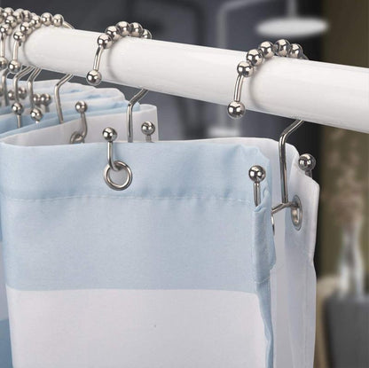 Stainless Steel Shower Curtain Hooks (12 pieces) | Kalsten