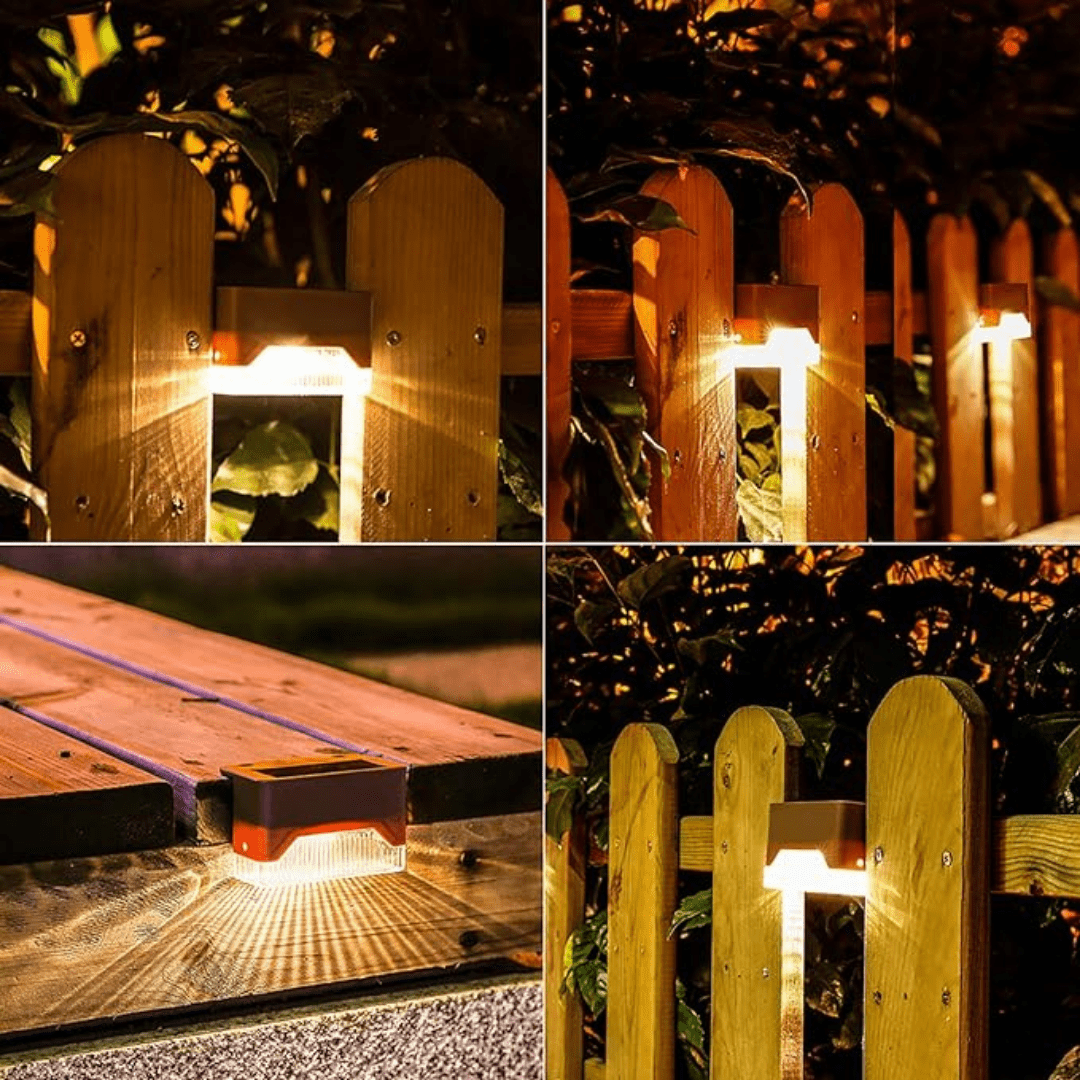BowLift | Self-Adhesive Solar Outdoor Lights – Waterproof Wall-Mounted LED Step Lamps for Gardens, Patios & Pathways