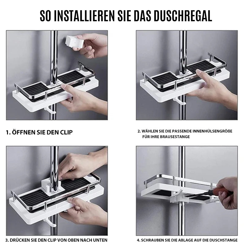 Shower Rod Storage Rack | Karnz
