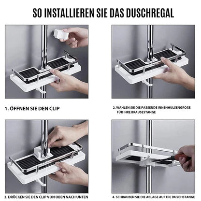Shower Rod Storage Rack | Karnz