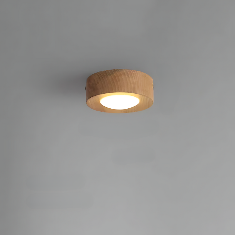 Skanto | | Walnut Ceiling Lamp with LED Spotlights