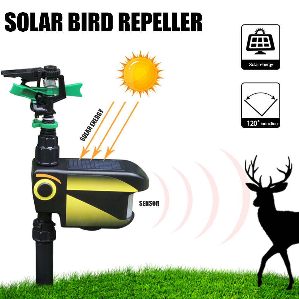 BowLift | Solar Powered Motion Activated Sprinkler for Deer and Garden Pest Deterrent