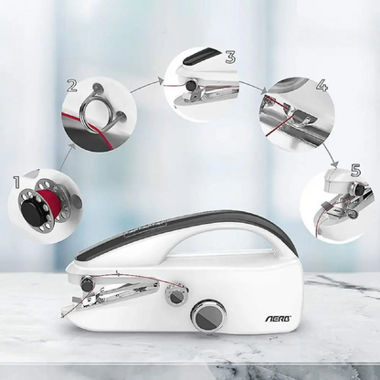 Skanto | Handheld Mini Sewing Machine for Crafts & Repair - Portable Sewing Tool for Quick Fixes and DIY Projects