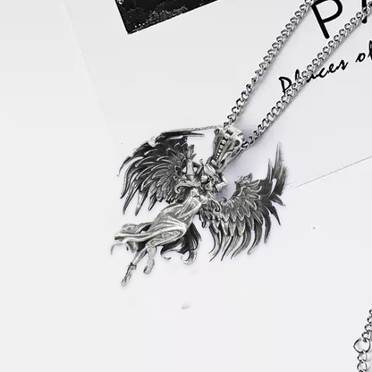 BowLift | Sterling Silver Guardian Angel Pendant Necklace