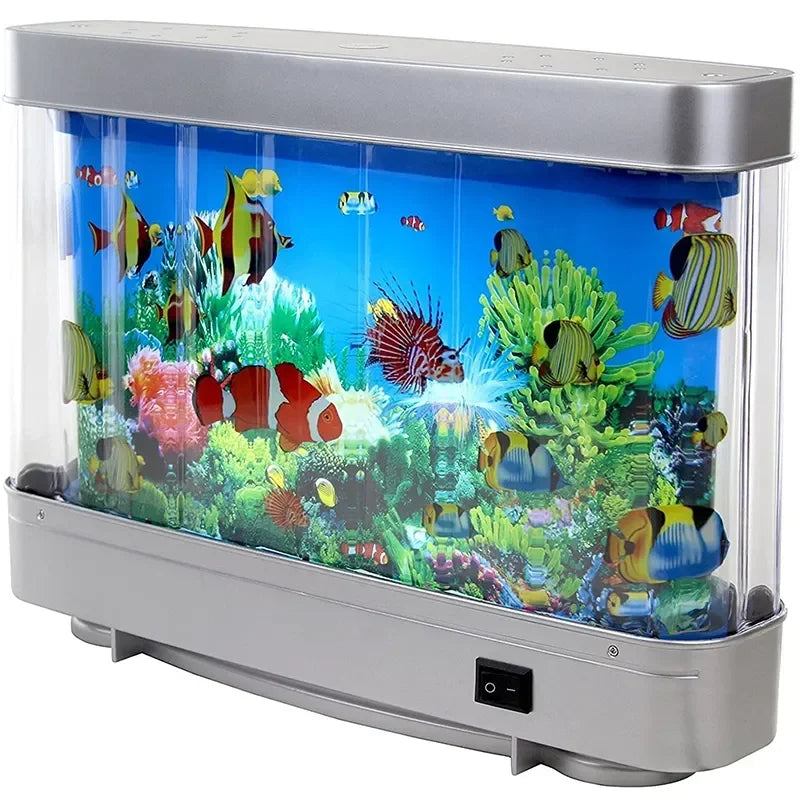 Skanto Skanto | Virtual Ocean Desk Fish Tank with LED Night Light