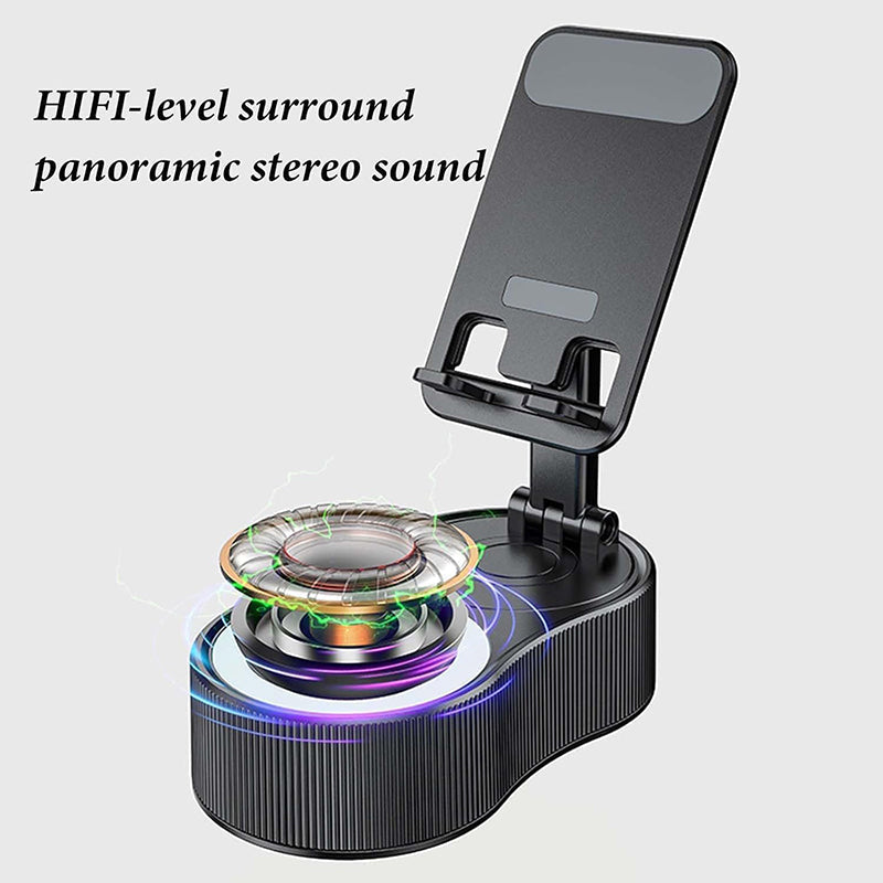 BowLift | 360° Adjustable Phone Stand with Built-in Bluetooth Speaker