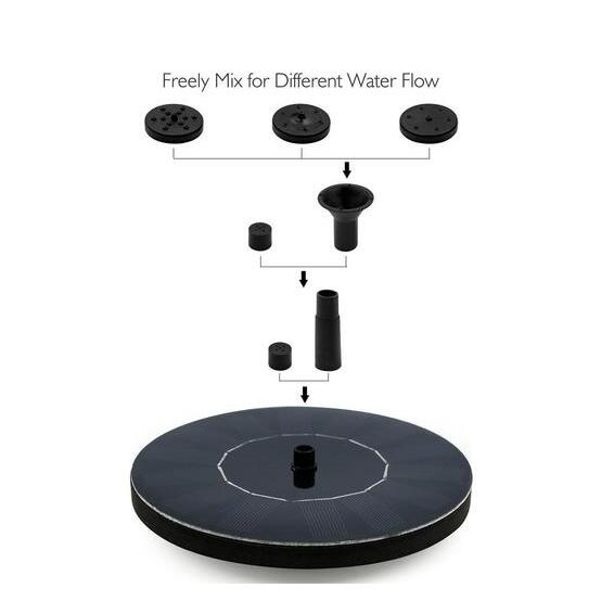 BowLift | Solar-powered water bubbler for bird baths – bubble fountain with solar panel