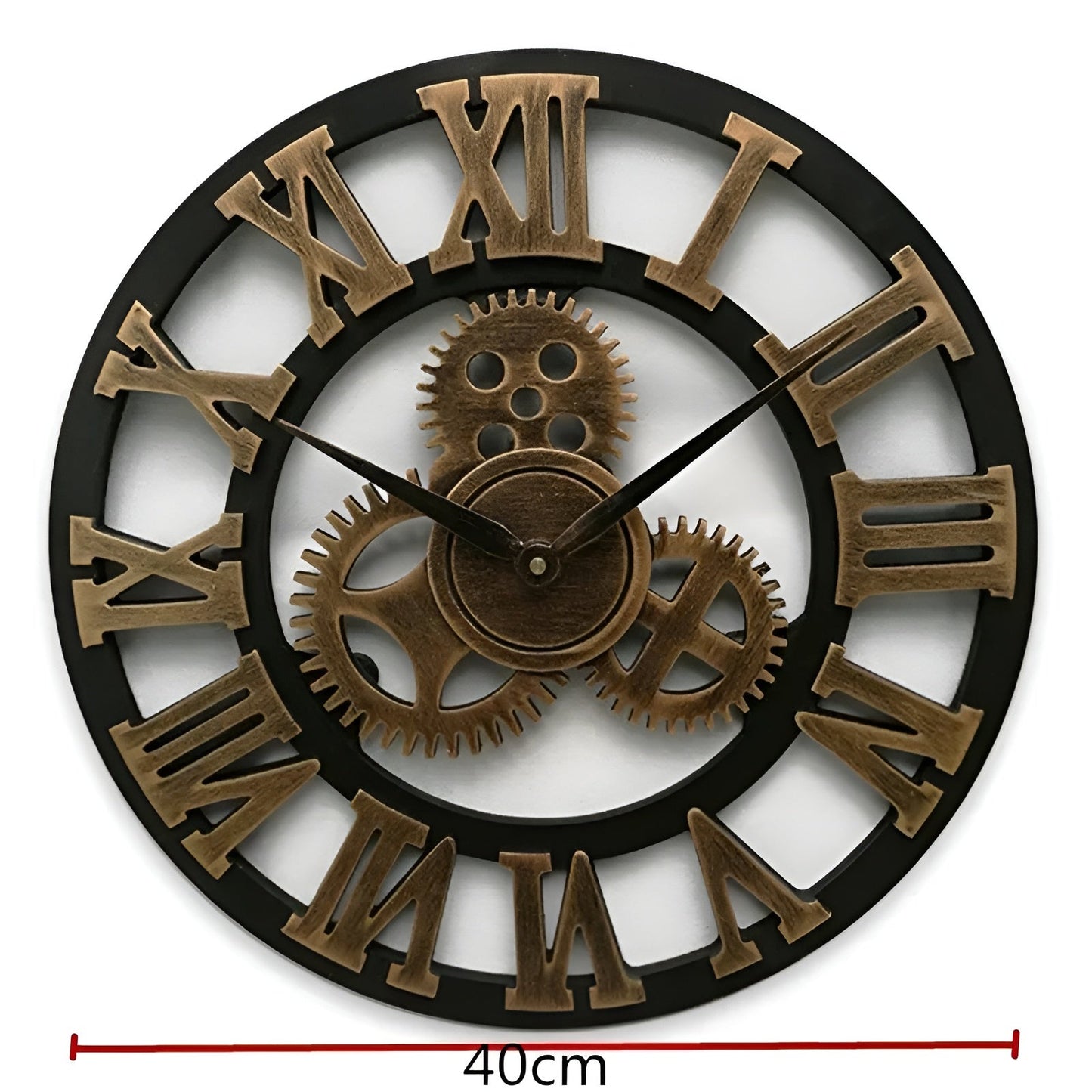 Wall clock in gear design – Industrial design for stylish wall decoration | Karnz