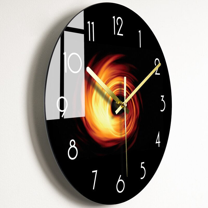 BowLift | Elegant GlassArt Wall Clock – Artistic Time Measurement & Design