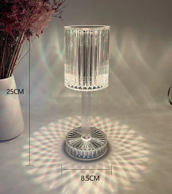 Skanto | Dimmable Crystal Table Lamp with Modern Design