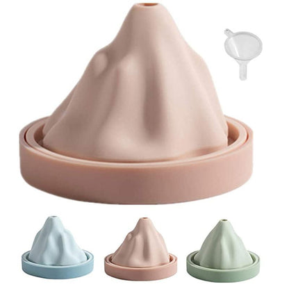 Reusable Silicone Snow Mountain Iceberg Ice Cube Mold with Lid | Bowlift