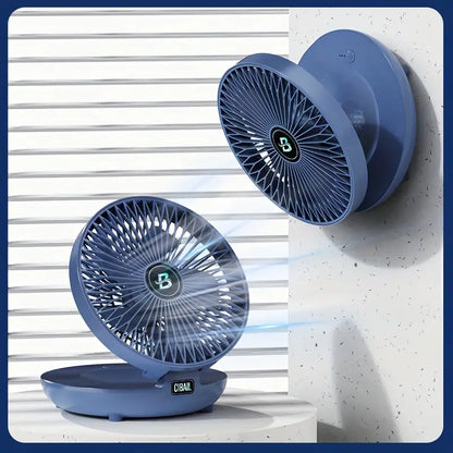 BowLift | Portable Wall Fan | Multifunctional, USB Rechargeable & Whisper Quiet for Home, Office & Outdoor Use