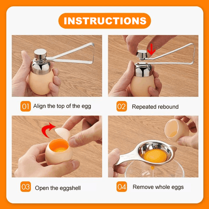 Stainless Steel Perfect Egg Shell Opener | Bowlift