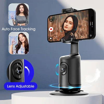 📸360° Rotation Smart Auto Face Object Tracking Holder