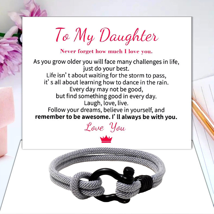Skanto | To My Daughter Forever Nautical Bracelet
