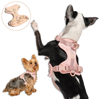 Skanto | Adjustable Dog Vest Harness with 3 Leash Clips