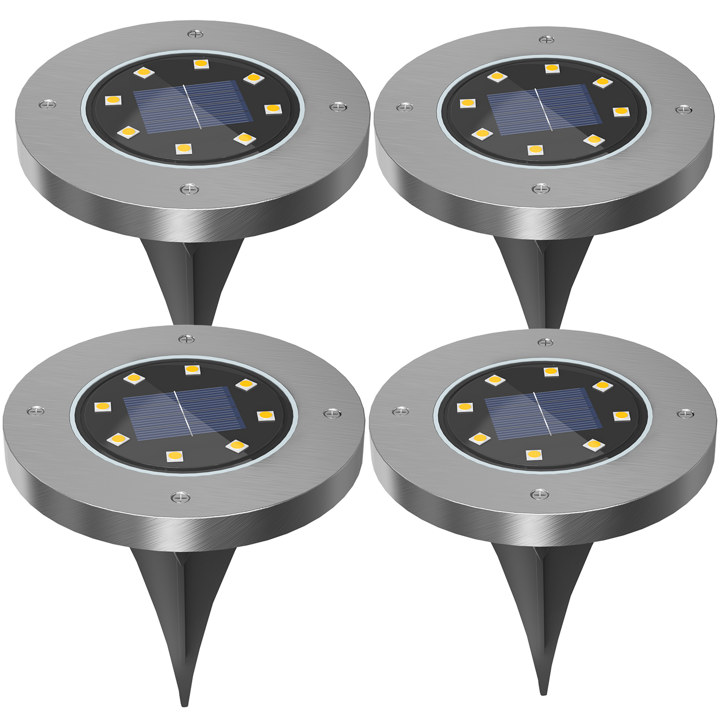 Weatherproof, rechargeable solar lights for outdoor use